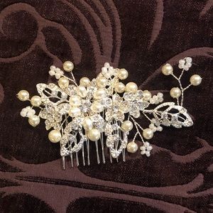 Floral Bridal Hair Clip,